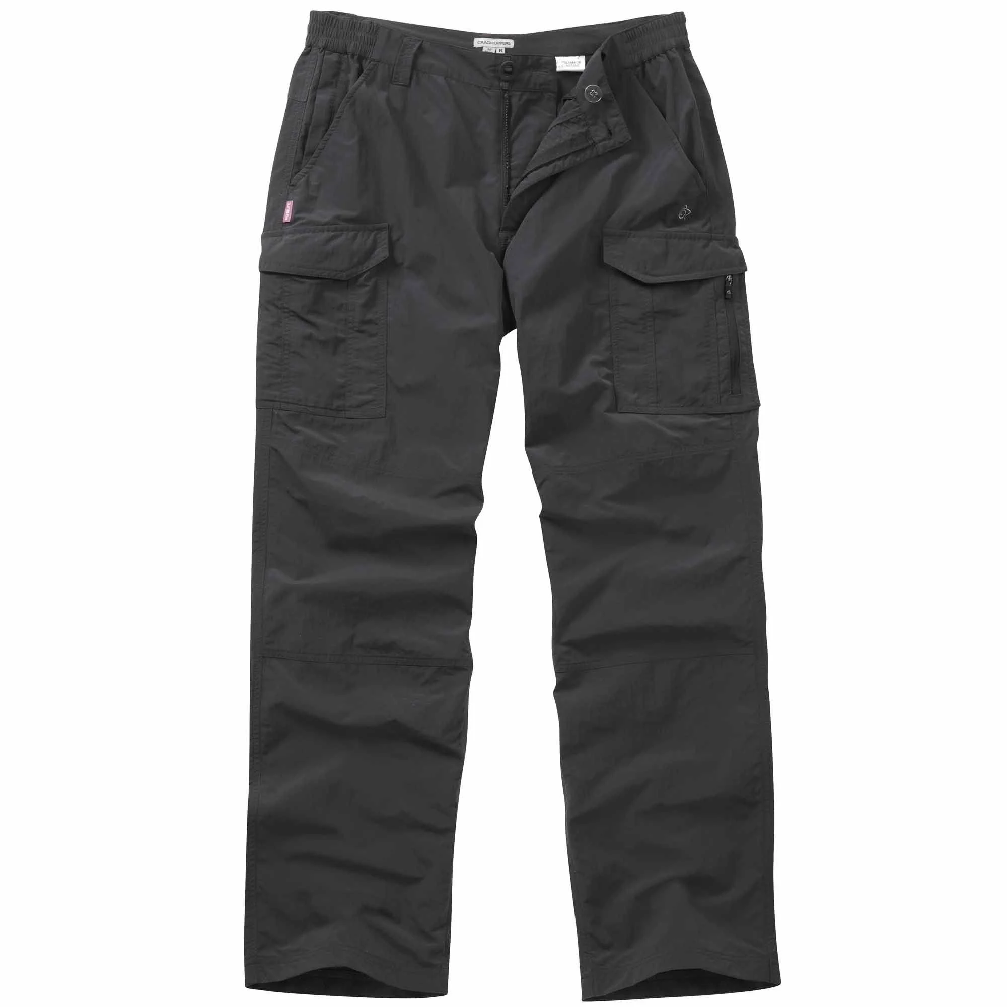 Craghoppers Mens NosiLife Cargo Trousers Black Pepper