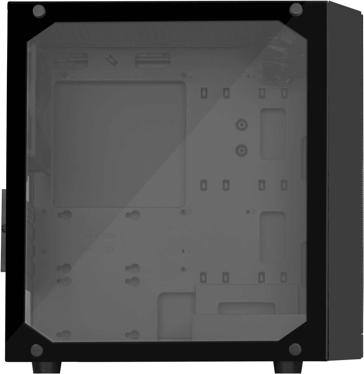SilverStone Technology Micro-ATX Glass Computer Case PS15B-G