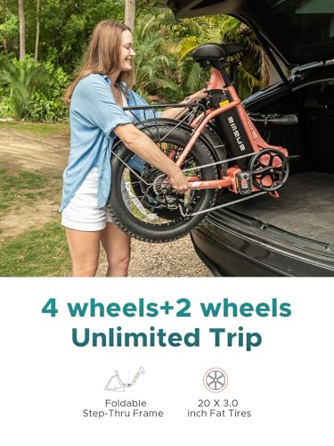 ENGWE 1125W/750W Electric Bike for Adults, L20 2.0 20''×3.0" Fat Tire Electric Bicycle 52V/36V 13Ah Removable Battery Max Range 68/62Miles & 28/20MPH for Urban Commuters, Dual Suspension