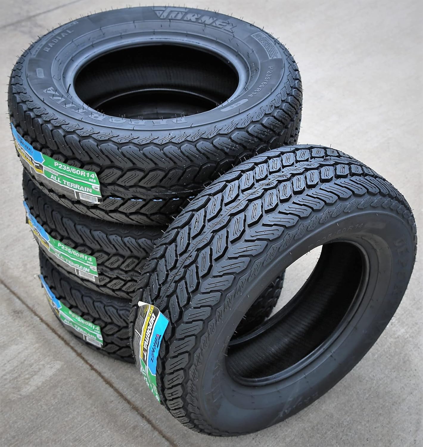 Tornel Deportiva All-Terrain Off-Road Radial Tire-235/60R14 235/60/14 235/60-14 96S Load Range SL 4-Ply BSW Black Side Wall