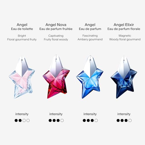 Mugler Angel - Eau de Toilette - Women's Perfume - Floral & Woody - With Peony, Praline, and Wood Accord - Long Lasting Fragrance