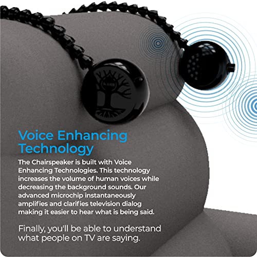 CS3 - Wireless TV Speakers for Hearing Impaired, Voice Enhancing, Near-Ear Clarity, Compatible with Most TVs & Streaming Apps