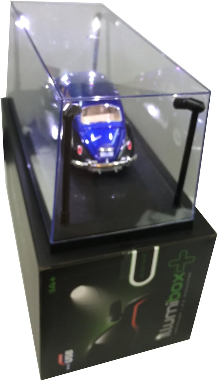 Illumibox MJ14001 Showcase 1: 18 x+ USB Powered Led Black Base Display, Clear Pack of 2