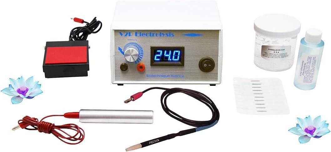 V2R Home and Professional Electrolysis System for Permanent Hair Removal Face Body