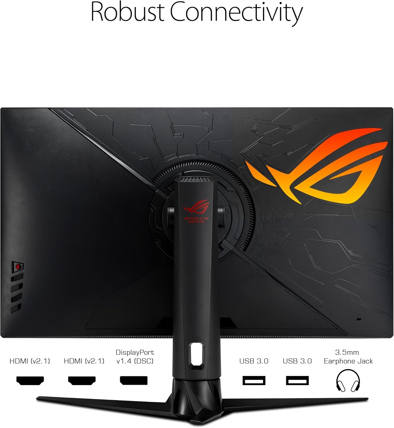ASUS ROG Swift PG32UQ 32” 4K HDR 144Hz DSC HDMI 2.1 Gaming Monitor, UHD (3840 x 2160), IPS, 1ms, G-SYNC Compatible, Extreme Low Motion Blur Sync, Eye Care, DisplayPort, USB, DisplayHDR 600