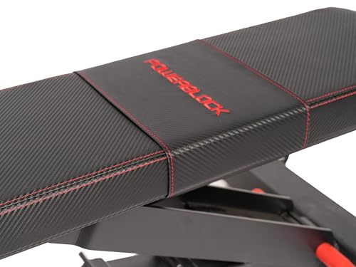 PowerBench 2.0 Adjustable Weight Bench, 7 Positions, Built-in Wheels & Handle, Innovative Equipment for Home & Commercial Gyms, Versatile Workout Bench