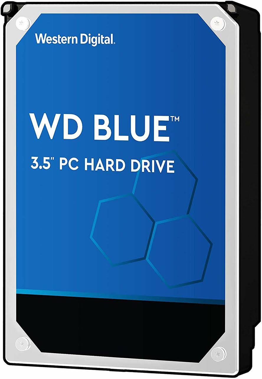 WD Blue 1 TB 3.5-inch SATA 6 Gb/s 5400 RPM PC Hard Drive - 5400RPM - 64 MB Buffer - Blue WD10EZRZ