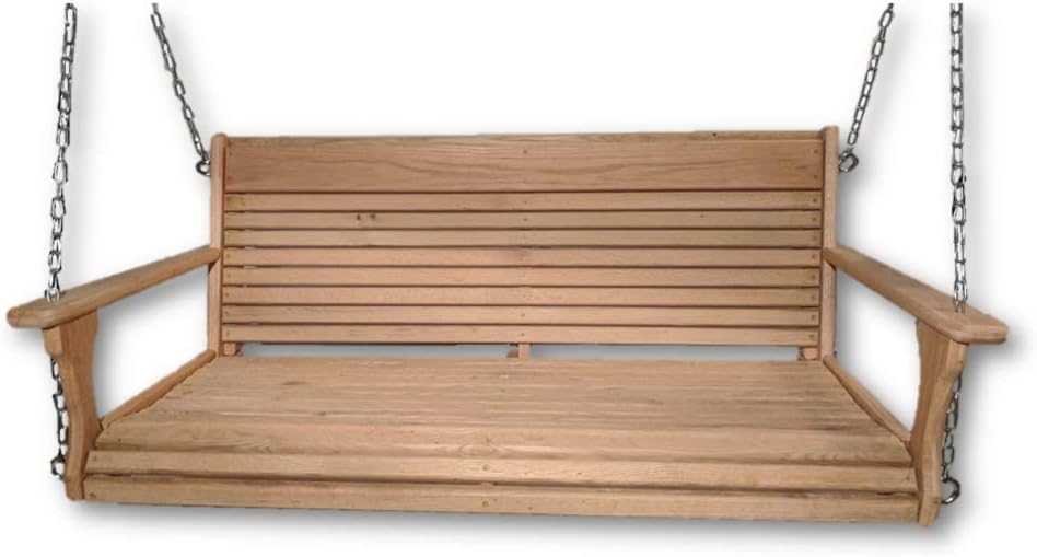 Wood Tree Swings-Cypress Porch Swing/Wood Porch Swing/USA Made/Wooden Swing