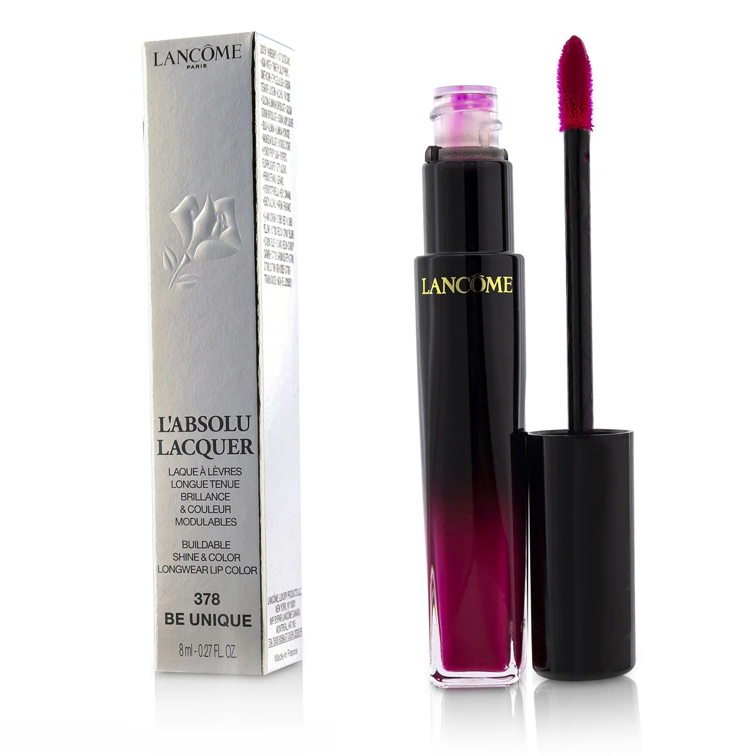 Lancome L'Absolu Lacquer Buildable Shine & Color Longwear Lip Color - # 366 Power Rose  8ml/0.27oz