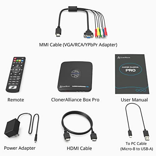 Box Pro, 1080p@60fps Video Recorder, DVR with HDMI Capture, Playback on TV. RCA/YPbPr/VGA to Digital Converter. Schedule Recording. No PC Required.