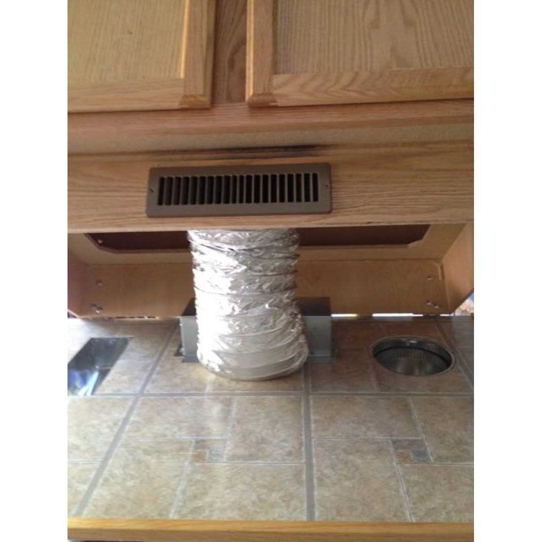 Toe Ductor Pre-Assembled Under Cabinet Toe Kick Ducting Kit