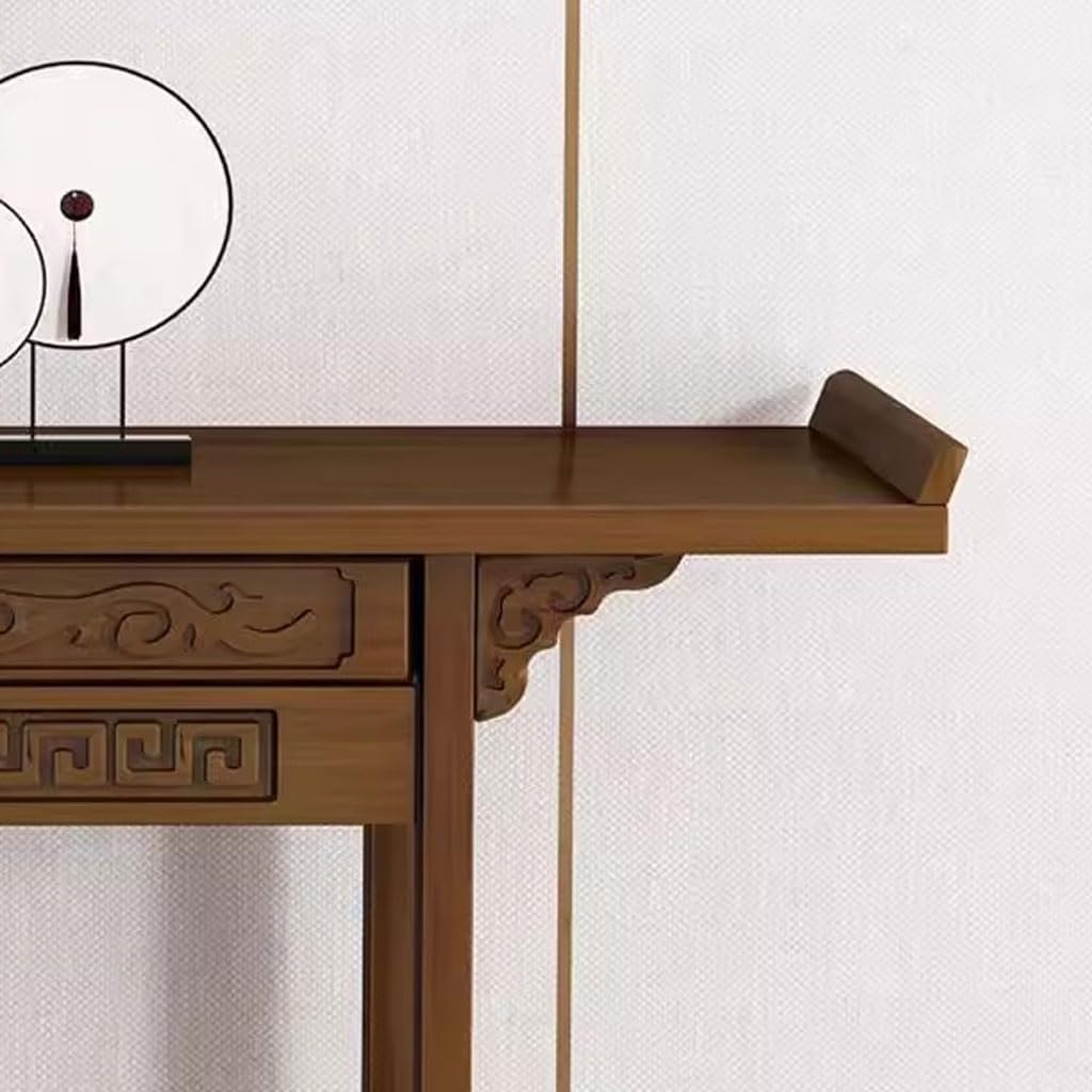 Mandir for Home Chinese-style Entrance Cabinet, Home Coffee Table, Buddha Table Display Stand, Modern Buddha Statue Display Table Buddhist Altar