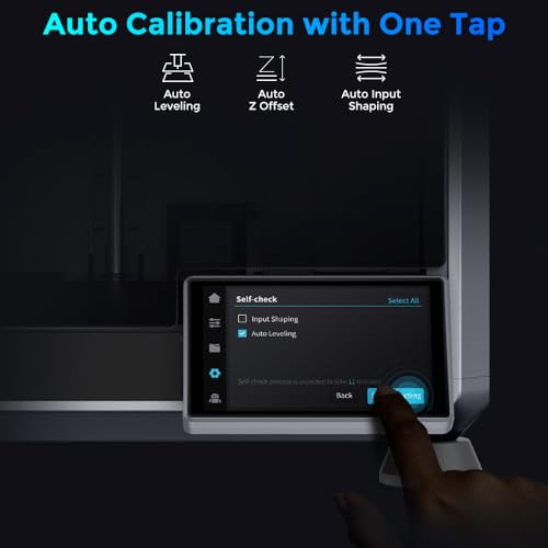 Creality K1C 3D Printer, 2024 New Version 3D Printers with 600mm/s Fast Printing Speed, Support Carbon Fiber Filament 300℃ High-Temp Print, Auto Leveling and Clog-Free Direct Extruder