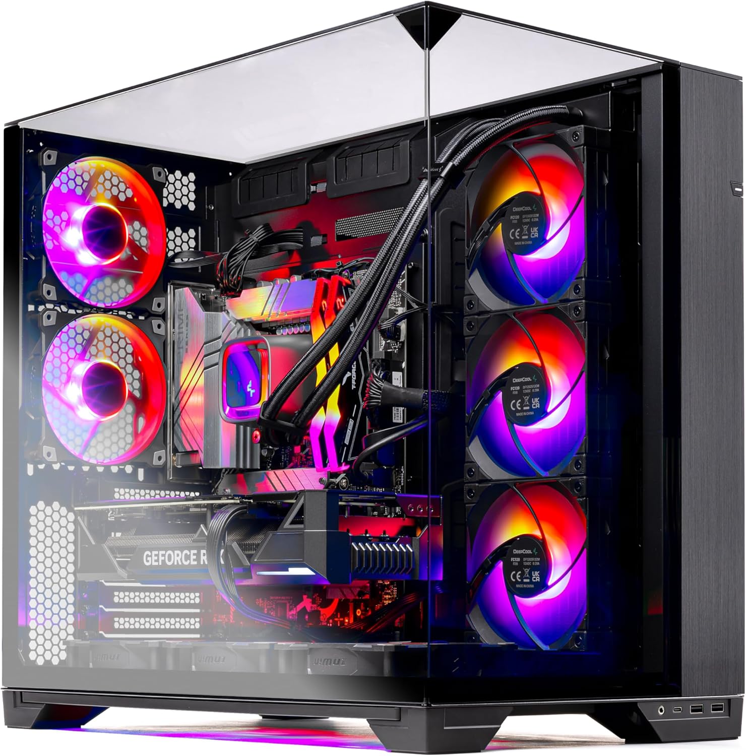 Skytech O11V Gaming PC Desktop, Ryzen 7 7700X 4.5 GHz (5.4GHz Turbo Boost), NVIDIA RTX 4070 Ti Super 16GB GDDR6X, 1TB Gen4 SSD, 32GB DDR5 RAM 5600 RGB, 750W Gold PSU, ARGB AIO, Wi-Fi, Win 11 Home