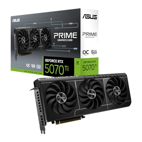 ASUS TUF Gaming GeForce RTX ™ 5070 Ti 16GB GDDR7 OC Edition Gaming Graphics Card (PCIe® 5.0, HDMI®/DP 2.1, 3.125-slot, Military-Grade Components, Protective PCB Coating, axial-tech Fans)