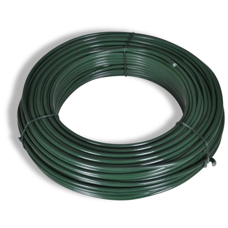 vidaXL Chain Link Fence with Posts Steel 3& 3x22 x 82& Green