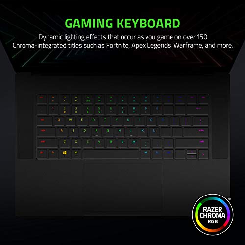 Razer Blade 15 Gaming Laptop: NVIDIA GeForce RTX 3070-10th Gen Intel 8-Core i7 CPU - 15.6” QHD 240Hz - 16GB RAM - 1TB SSD - CNC Aluminum - Chroma RGB - THX Spatial Audio - Thunderbolt 3