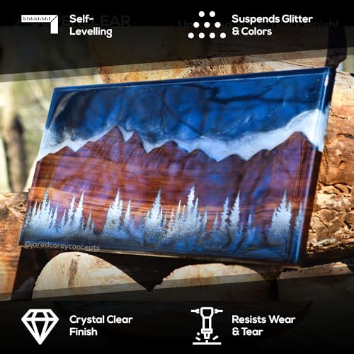 Epoxy Resin Crystal Clear Super Clear® PRO UV Resin Kit 2 Gallon | 256 oz Epoxy Mixer Kit, Perfect for Resin Molds, Mica Powder, Art Resin, Pigment Powder, Casting Resin, Alcohol Ink, Fine Glitter