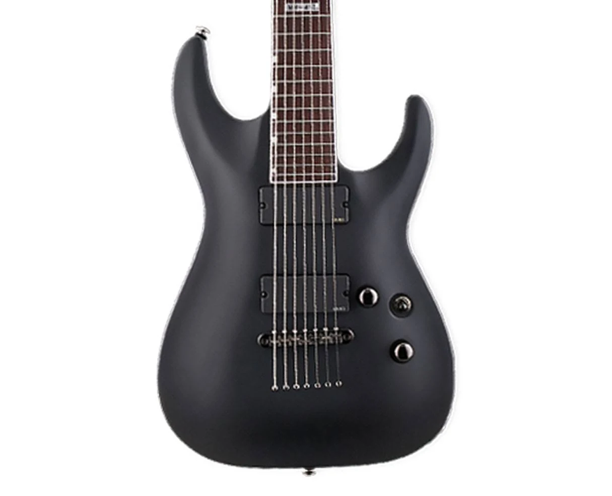 ESP Ltd MH-417 7-String Electric Guitar - Black Satin