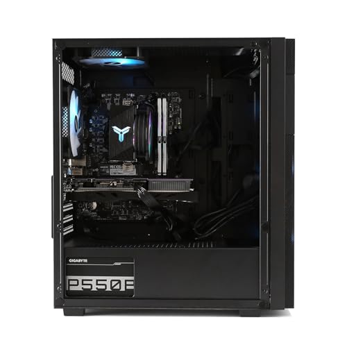 MXZ Gaming PC Desktop Computer,Intel I5 12400F 4.4GHz,RTX 2060S,16GB DDR4 3200,500GB SSD, 5RGB Fans,Win 10 Pro Ready(I5 12400F | RTX 2060S)