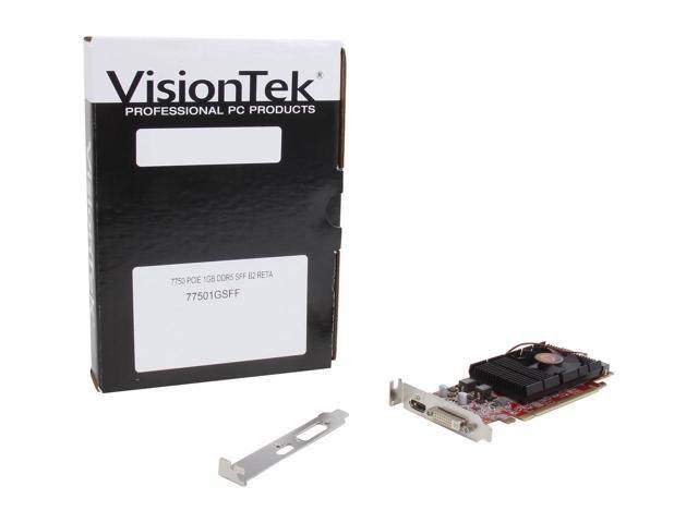 VisionTek Radeon HD 7750 SFF Low Profile Graphics Card - 1 GB GDDR5
