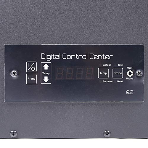 Pellet Smoker Hopper Assembly Kit, Intelligent Digital Temperature Controller Electric Wood Pellet Smoker Grill Part for Grill, Smoke, Bake, Roast, Braise, and BBQ (Mechanical Knob)