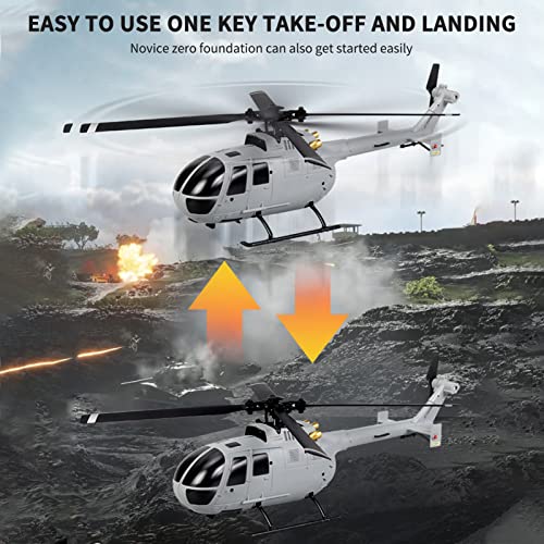 GoolRC C186 RC Helicopter RC Drone Single Propeller without Ailerons 6-axis Gyro Stabilization RC Airplane Altitude Hold Girls Adults Remote Control Helicopter Toys for Boys RC Plane 3 Batteries