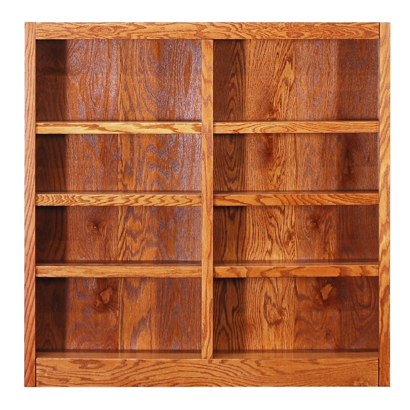 Concepts in Wood Double Wide Bookcase 8 Shelves Espresso