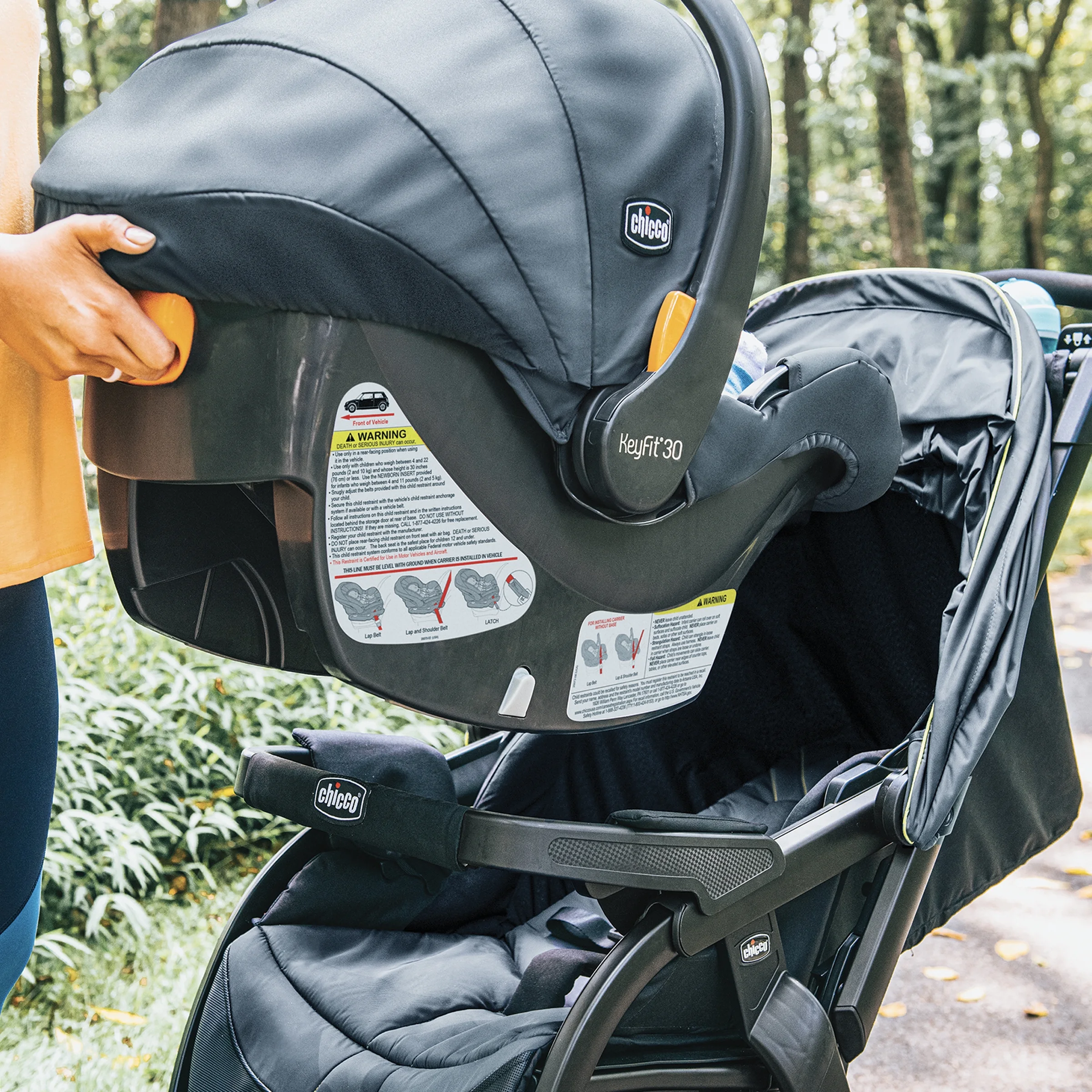 Chicco Activ3 Jogging Stroller - Eclipse (Grey)