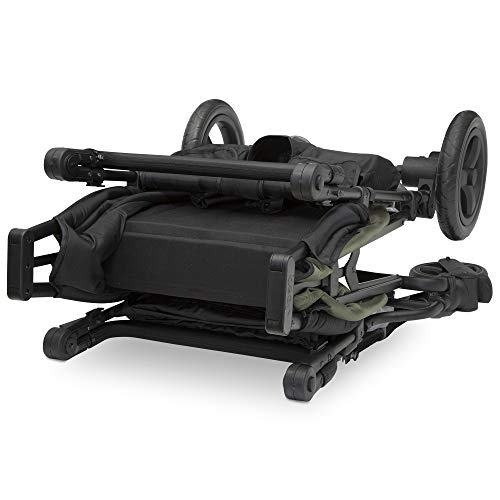 Jeep Deluxe Wrangler Stroller Wagon with Cooler Bag and Parent Organizer by Delta Children, Black/Green