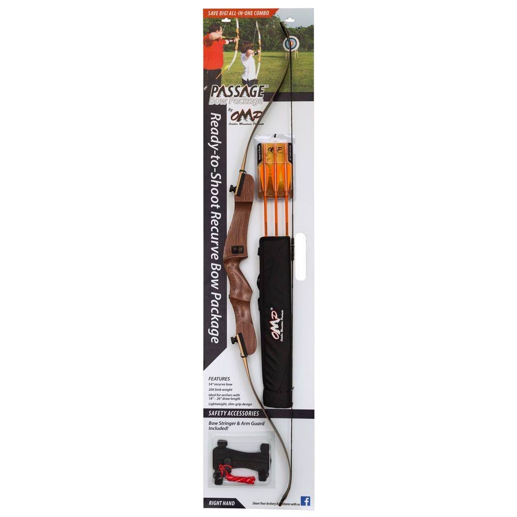 October Mountain 20-lb. 54x22 Passage Recurve Bow Package RH
