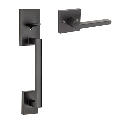 Kwikset SmartCode 270 Keyless Electronic Contemporary Touchpad Deadbolt, Auto Door Lock, SmartKey Re-Key Security, Matte Black