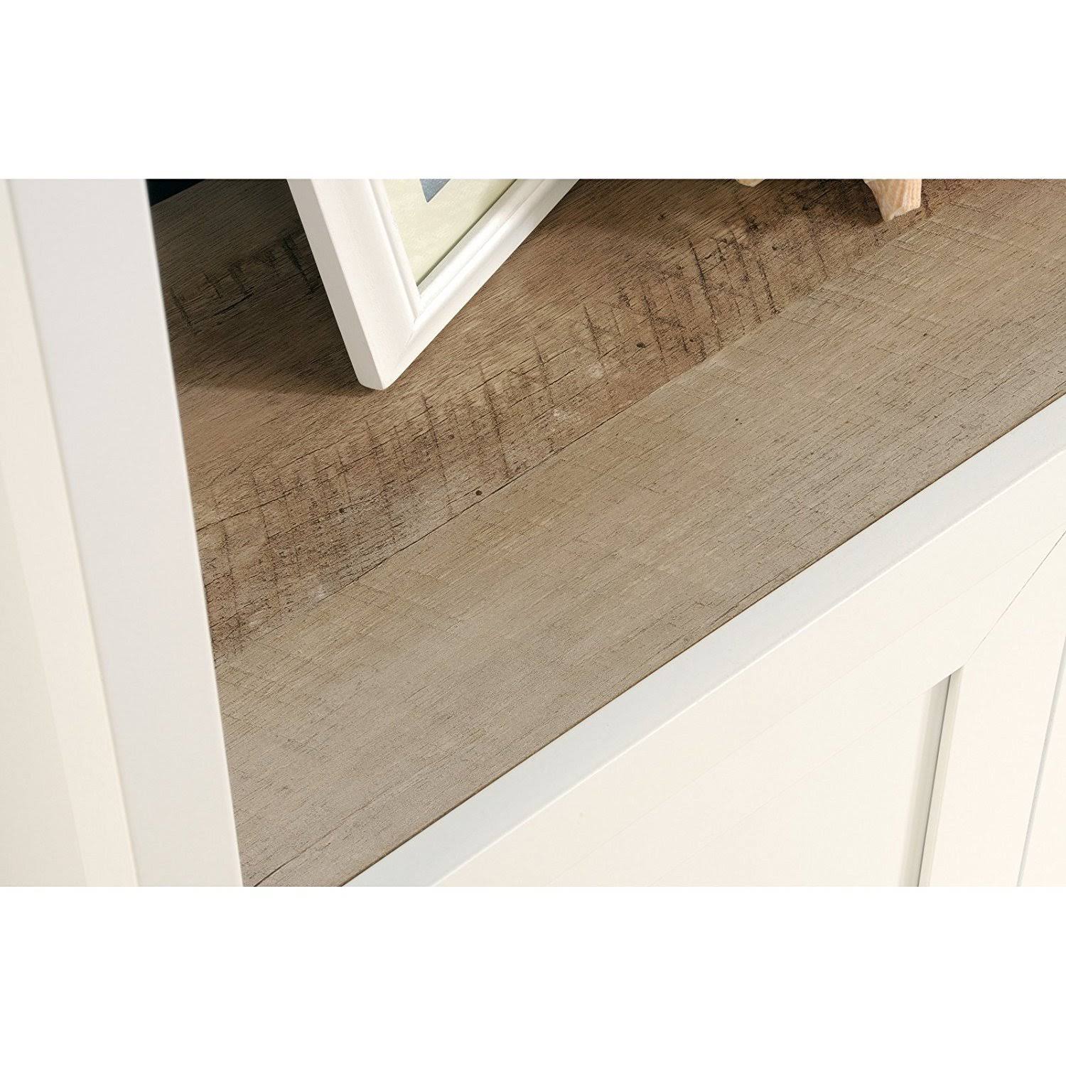 Sauder Cottage Road Library with Doors Soft White