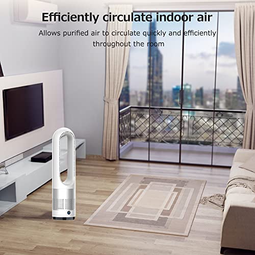 YALIYA Fan Bladeless Electric 18 Inch Home Table Shaking Head Air Cooler Floor Air Purification Fan