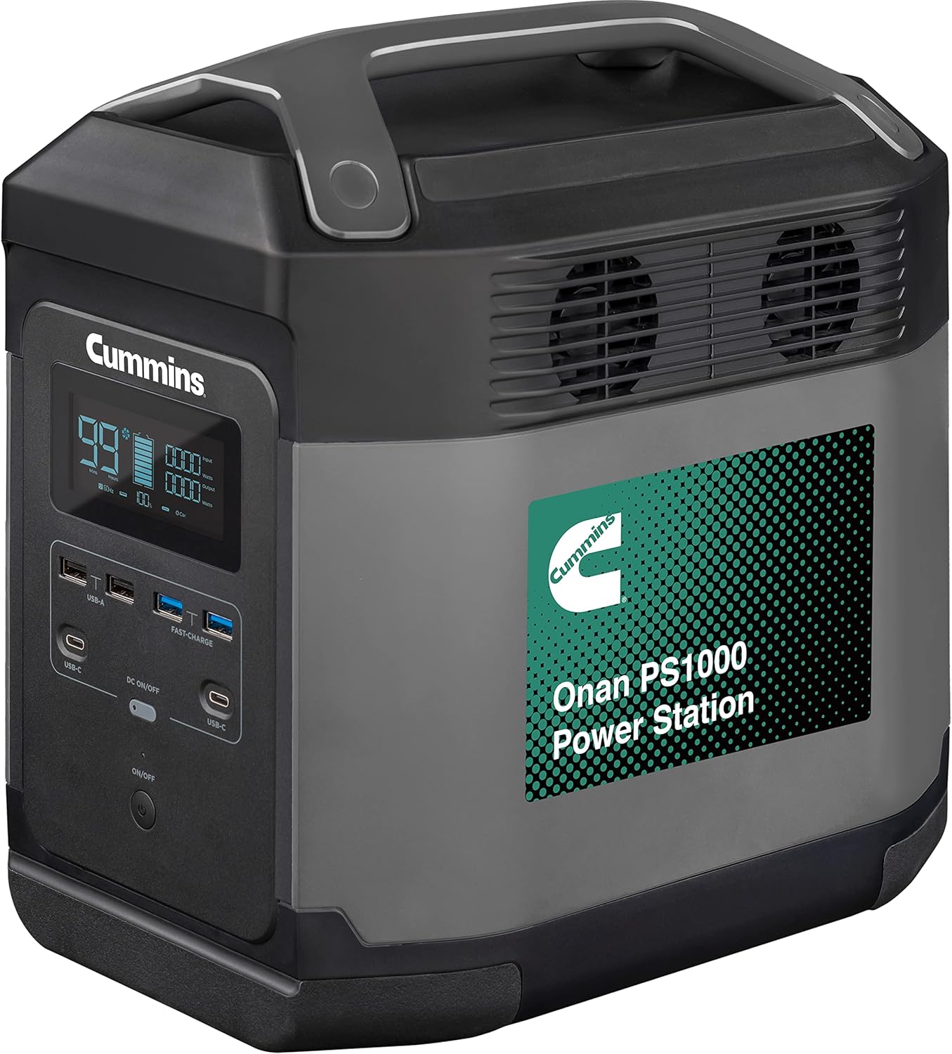 Cummins Onan PS1000 Power Station Lithium-ion Battery Power Inverter Generator with 3000 Peak Watts, 1500 Running Watts and Multiple Charging Options for a Mobile Lifestyle