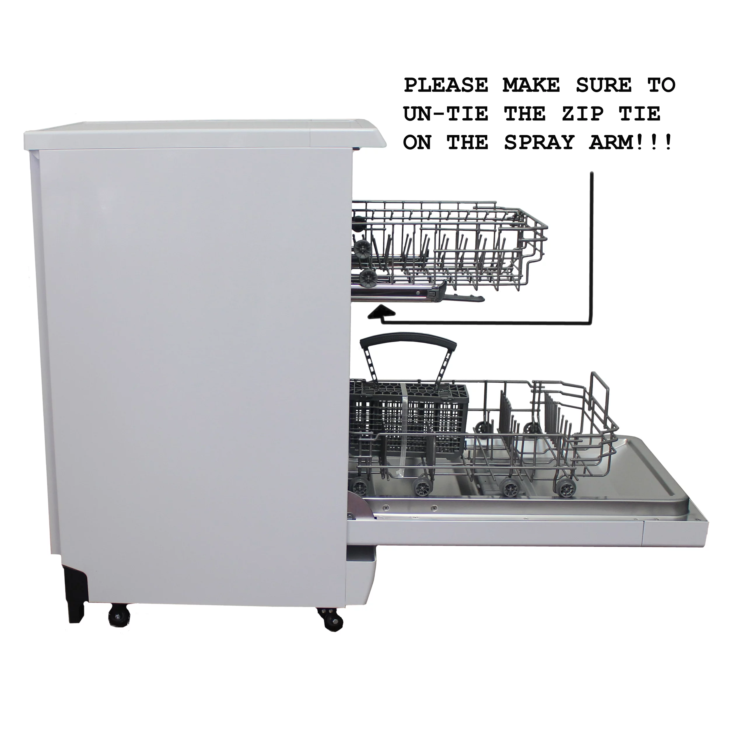 Sunpentown 18" Portable Dishwasher, Energy Star, White SD-9263W
