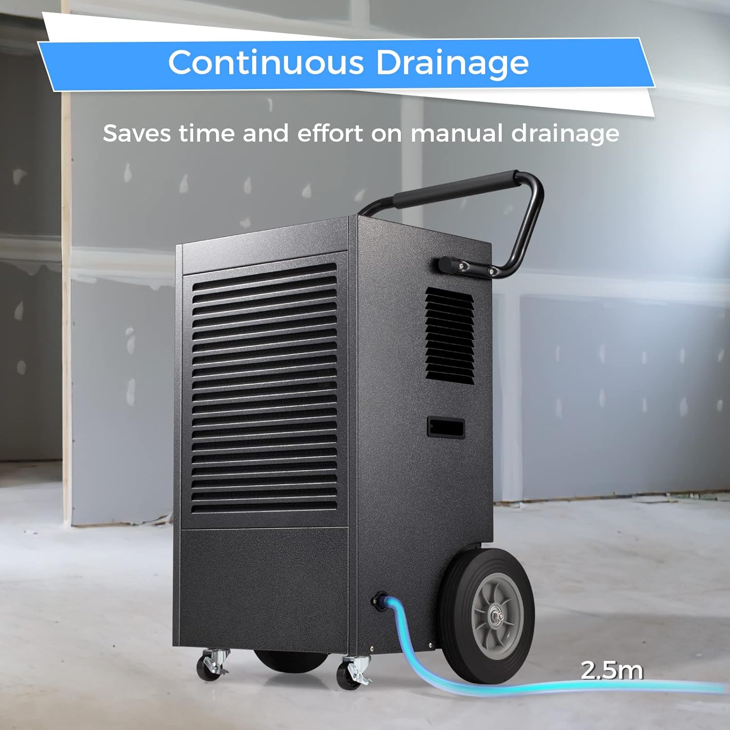 Antarctic Star Dehumidifier 190 Pint Drainage, Air Filters, Removable, Auto Defrosting Low noise Energy saving LED display Timer Suitable for Basements, Garage, Living Room, Bathroom and Office