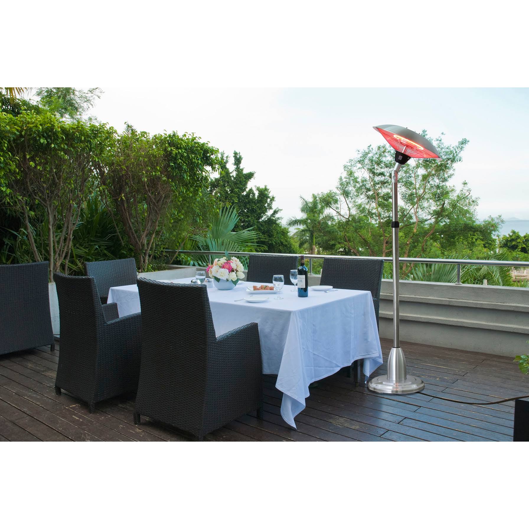 AZ Patio Heaters Electric Adjustable Free Standing Heater