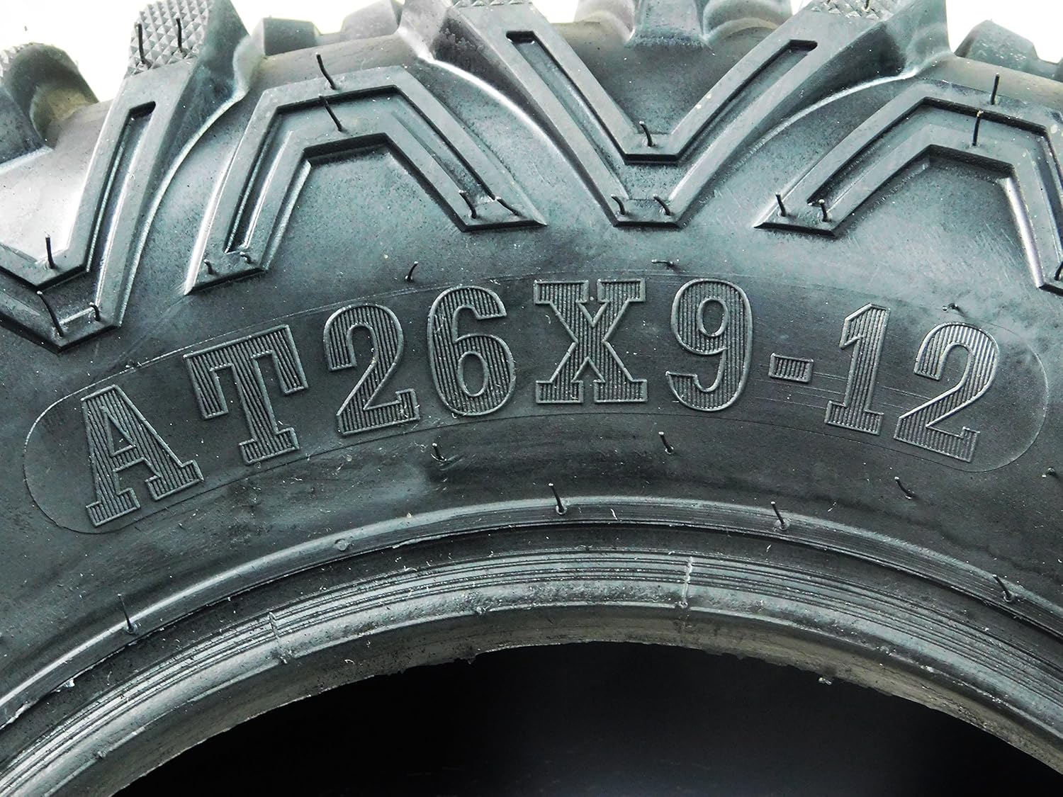 Set of 4 26x9-12 26x11-12 KT MASSFX big Tire Set 4 ATV Tubeless Tires 6 PLY 26" horn 26x9x12 26x11x12