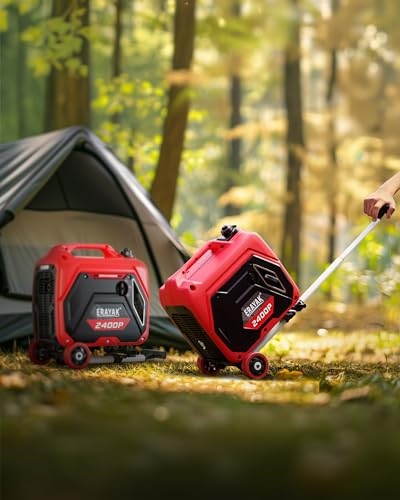 ERAYAK 4500W Dual-Fuel Portable Inverter Generator for Home Use, Camping Outdoor, 30A RV Ready, Auto Switch, Gas and Propane Powered, EPA, CO Sensor, Parallel Ready, Campact Design