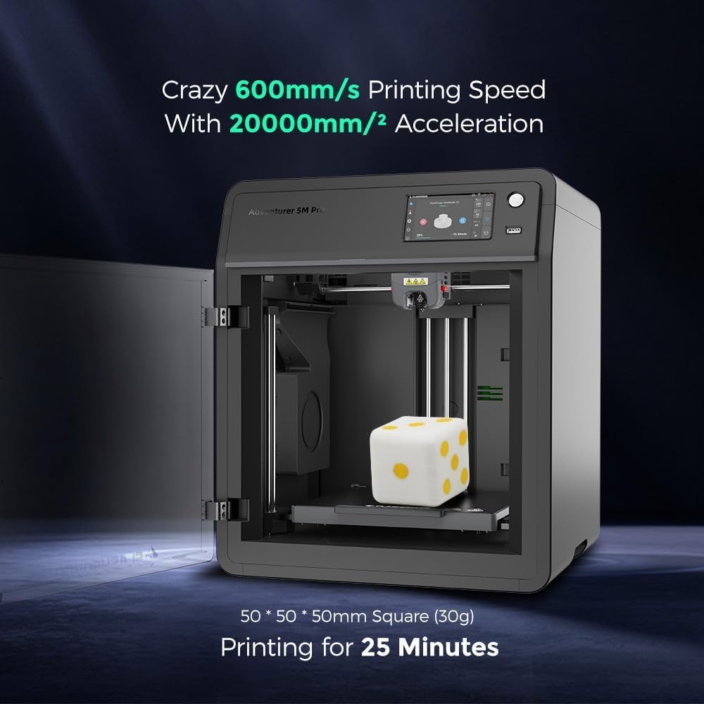 FLASHFORGE Adventurer 5M Pro 3D Printer and FLASHFORGE Smooth PC Platform