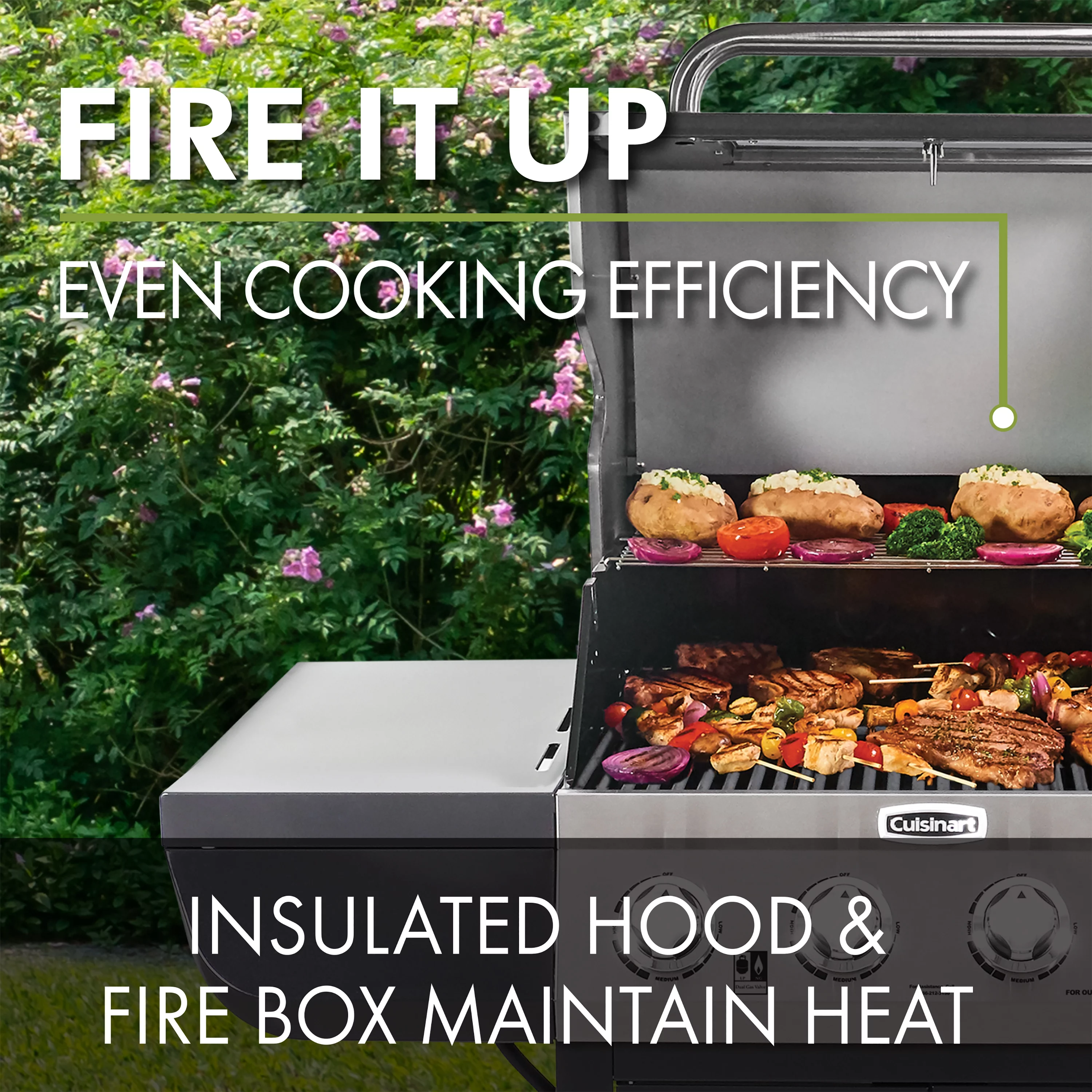 Cuisinart 4-Burner Dual Fuel Gas Grill (Propane/Natural Gas)