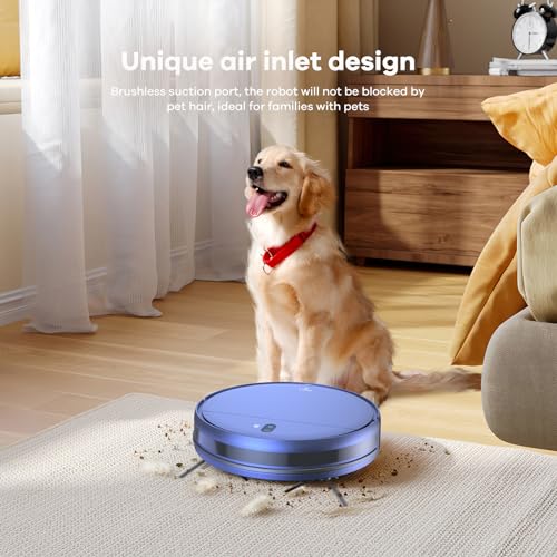 ZCWA Robot Vacuum and Mop Combo, 2 in 1 Mopping Robotic Vacuum with WiFi/App, Robotic Vacuum Cleaner, Schedule Settings, Self-Charging, Ideal for Hard Floor, Pet Hair and Low Pile Carpet
