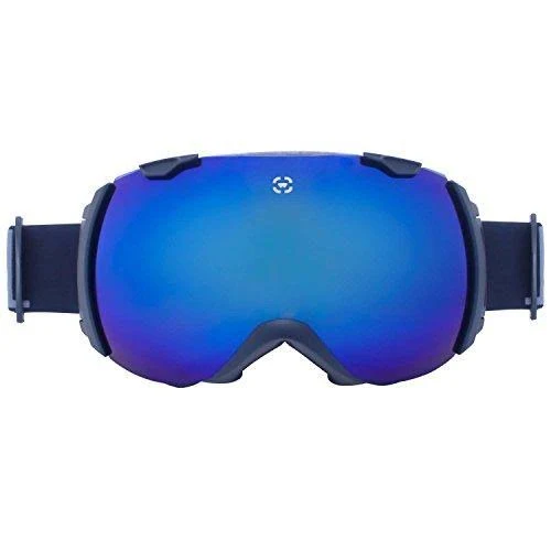 Winterial Magnetic Ski and Snowboard Goggles, Includes 2 Interchangeable Lens and Case, One Size Fits All