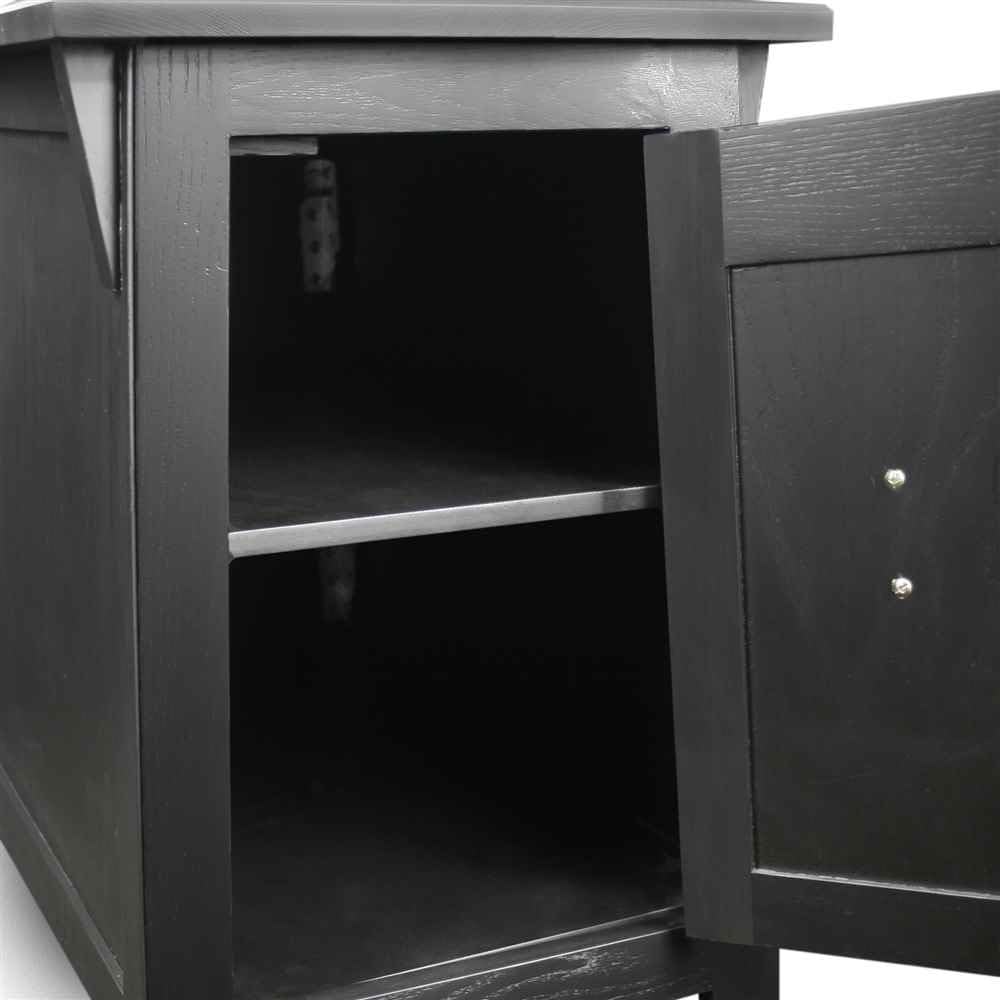 Leick Furniture Favorite Finds Mission Cabinet End Table in Slate