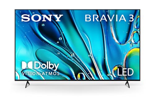 Sony 65-Inch Class 4K Ultra HD BRAVIA 3 LED Smart TV with Google TV Dolby Vision HDR, PS5 Exclusive Features, K-65S30