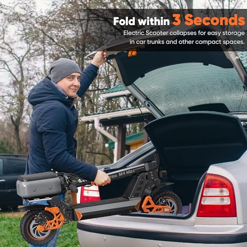 Ruitoo® Electric Scooter, 1000W/1600W/5600W Motor, Off Road Electric Scrooter Adults, 27/32/34/47Mph Top Speed, 28/35/44/50/53 Miles Max Range, Foldable E-Scooter Support Return
