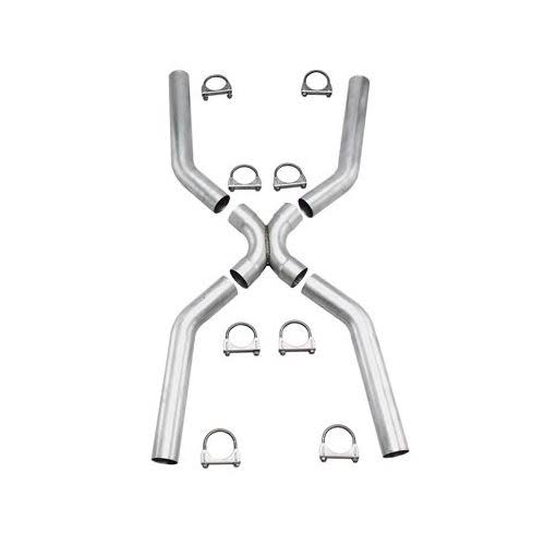 2.5 inch Diameter Summit Racing Universal X-Pipe Kits - Mild Steel, Aluminized | Summit Racing 642125