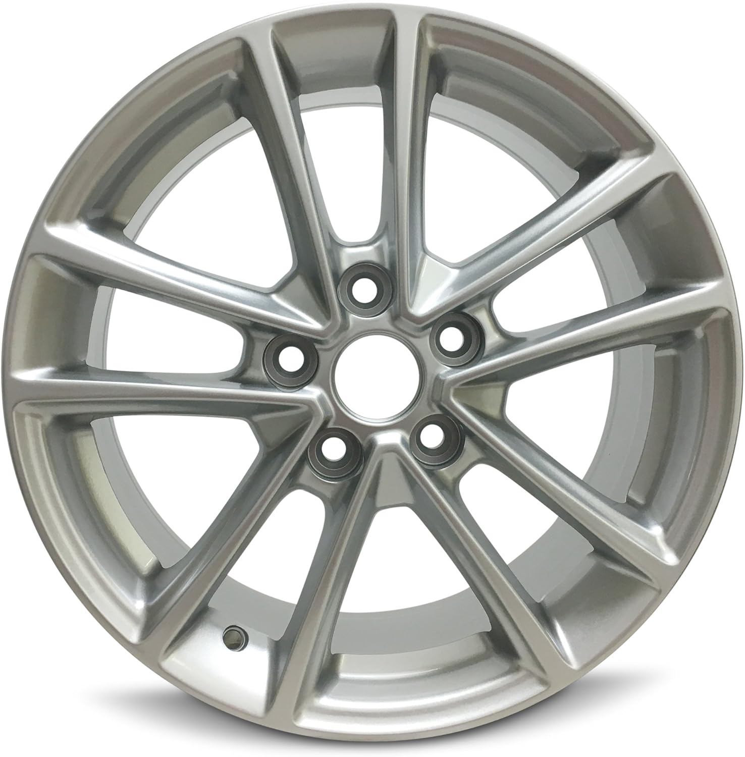 Road Ready Car Wheel For 2015-2018 Ford Focus 16 Inch 5 Lug Silver Aluminum Rim Fits R16 Tire - Exact OEM Replacement - Full-Size Spare