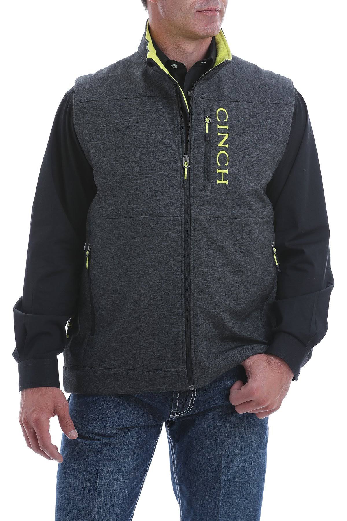 Cinch Men&s Concealed Carry Charcoal Grey Bonded Vest MWV1541001